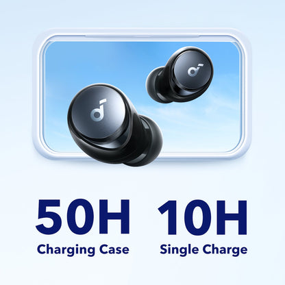 soundcore Space A40 Adaptive Noise Cancelling Earbuds 50-Hour Playtime Black