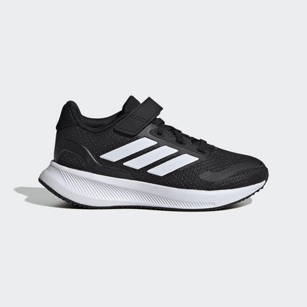 Adidas Unisex Kids Runfalcon 5 Black Running Shoes - Lightweight, Cushioned Comfort