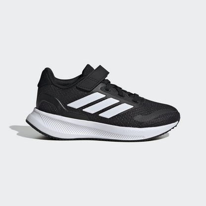 Adidas Unisex Kids Runfalcon 5 Black Running Shoes - Lightweight, Cushioned Comfort