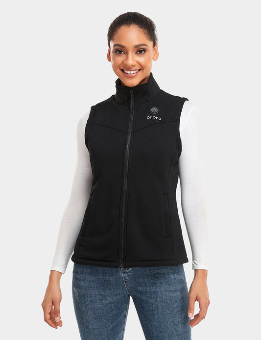 Women's Ultra‑Warm Heated Fleece Vest with 3‑4 Heating Zones