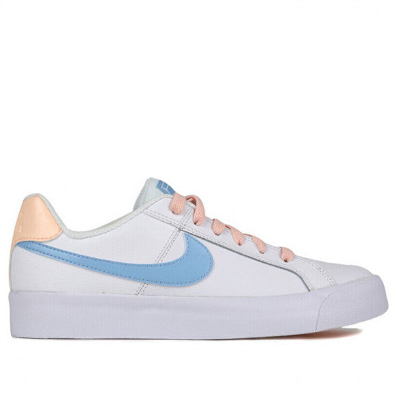 Nike Women's Court Royale AC Sneakers: White, Psychic Blue, Classic Tennis Style