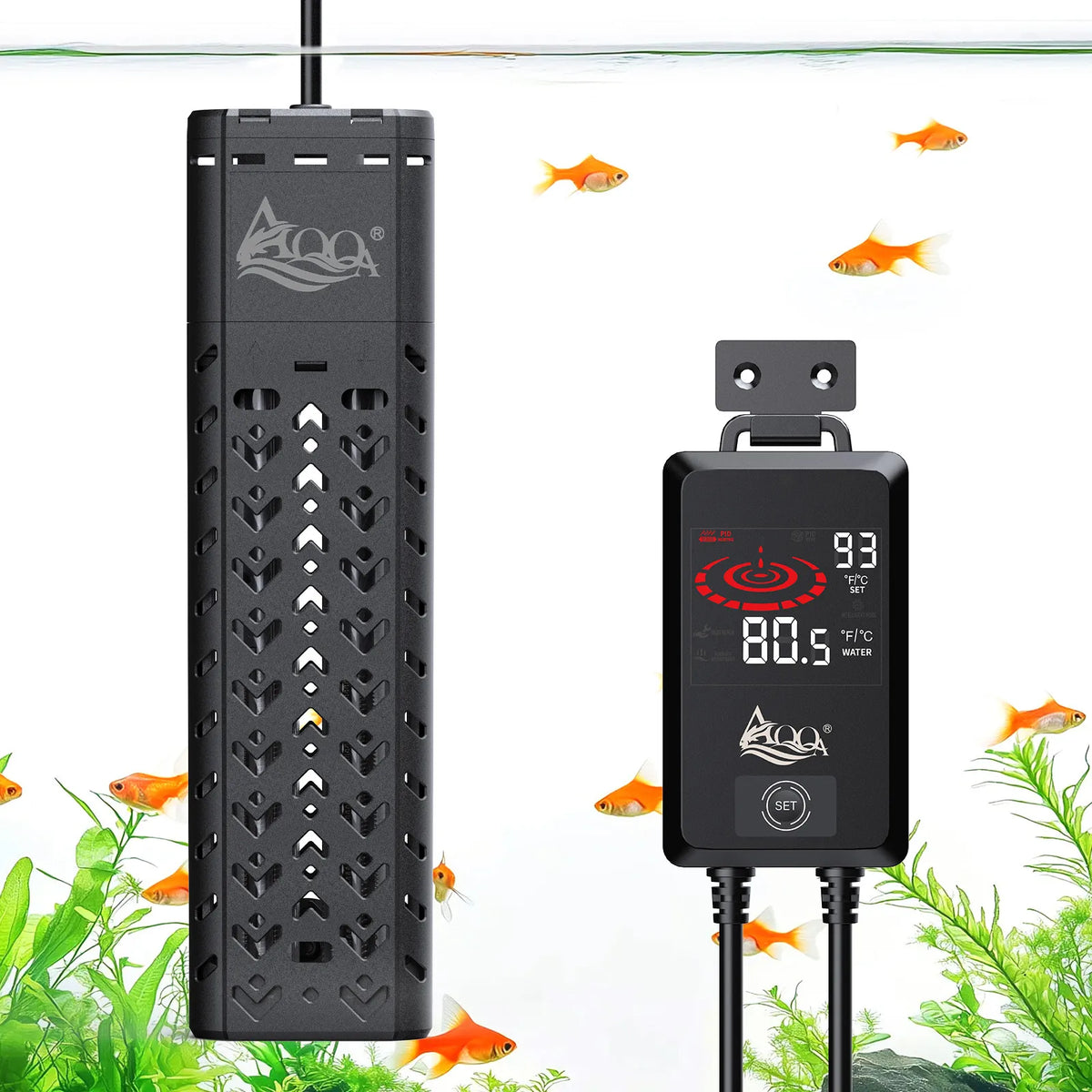 AQQA Submersible Aquarium Heater 500W Black