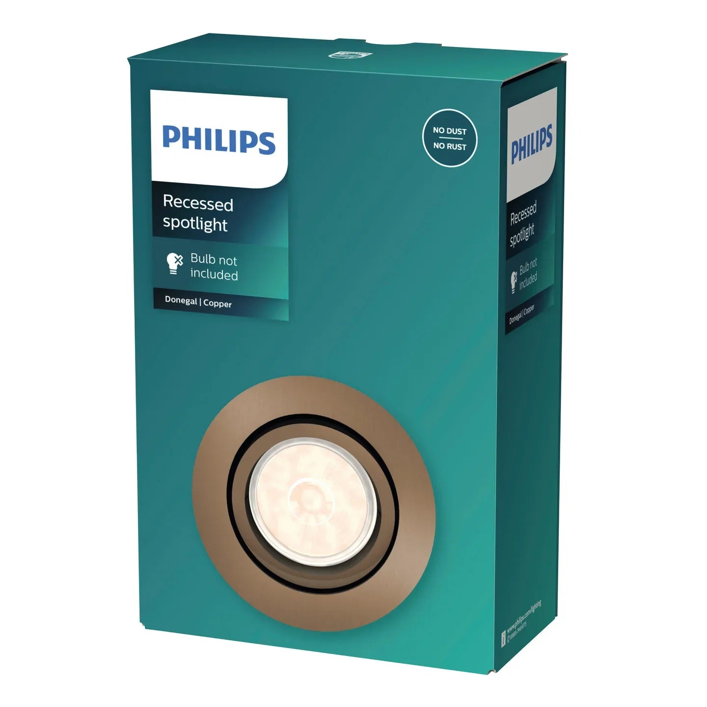 Philips Donegal Recessed Copper Spotlight 230V, Indoor, Rust-Free, GU10 Base - Gomix Brands Outlet