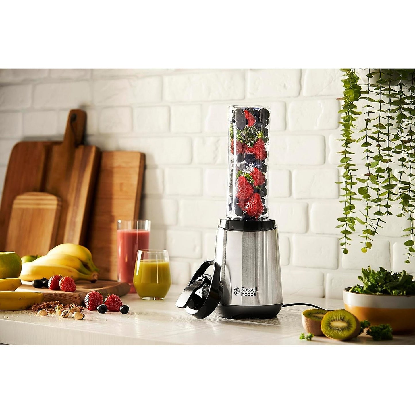 Russell Hobbs Mix&Go Steel Blender with one Bottles – 300W