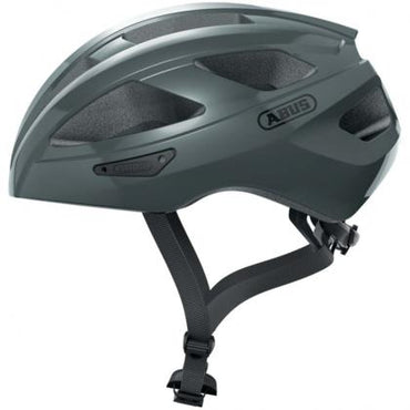 ABUS Macator Race Grey Lightweight Cycling Helmet with Ventilation