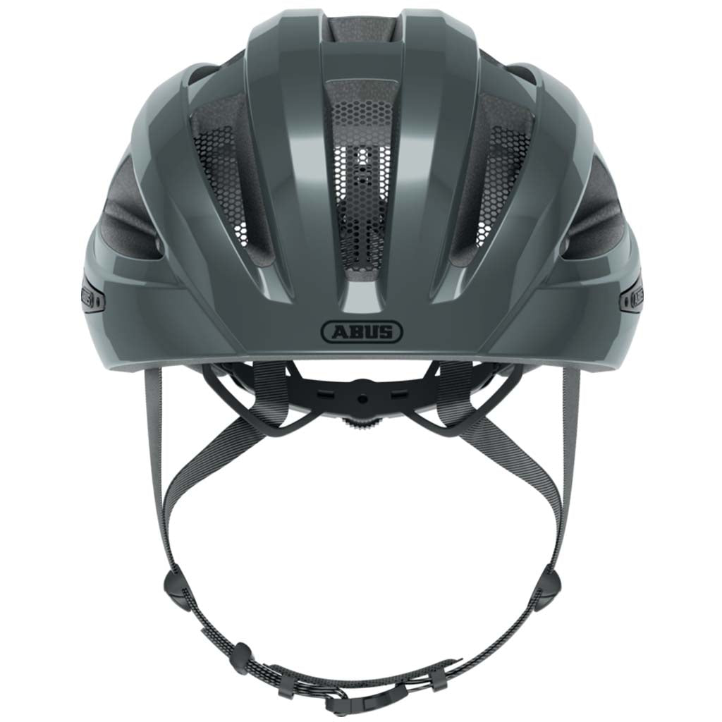 ABUS Macator Race Grey Lightweight Cycling Helmet with Ventilation