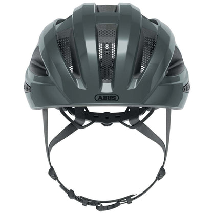 ABUS Macator Race Grey Lightweight Cycling Helmet with Ventilation