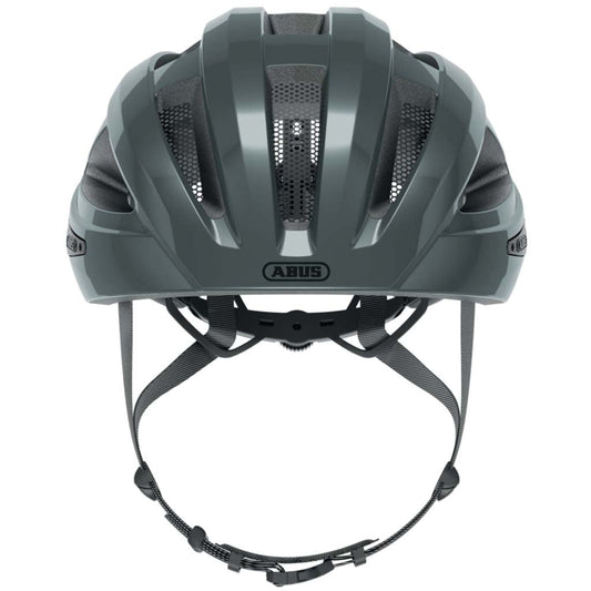 ABUS Macator Race Grey Lightweight Cycling Helmet with Ventilation