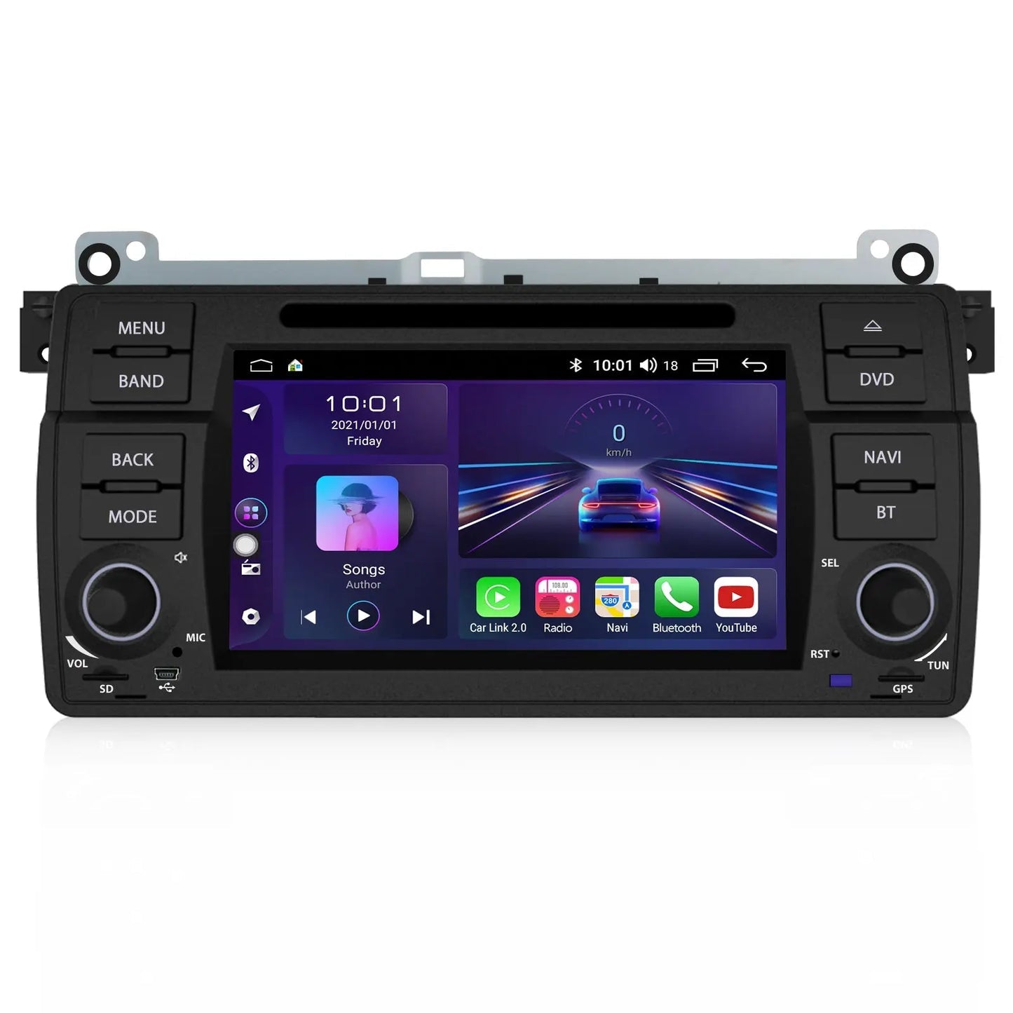 AWESAFE BMW E46 Android Car Stereo: CarPlay, Auto, GPS, WiFi, RDS