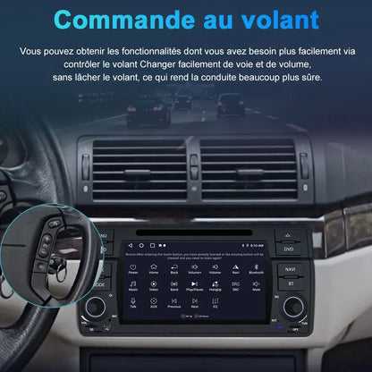 AWESAFE BMW E46 Android Car Stereo: CarPlay, Auto, GPS, WiFi, RDS