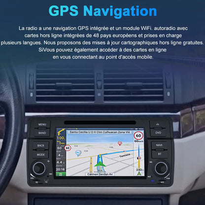 AWESAFE BMW E46 Android Car Stereo: CarPlay, Auto, GPS, WiFi, RDS