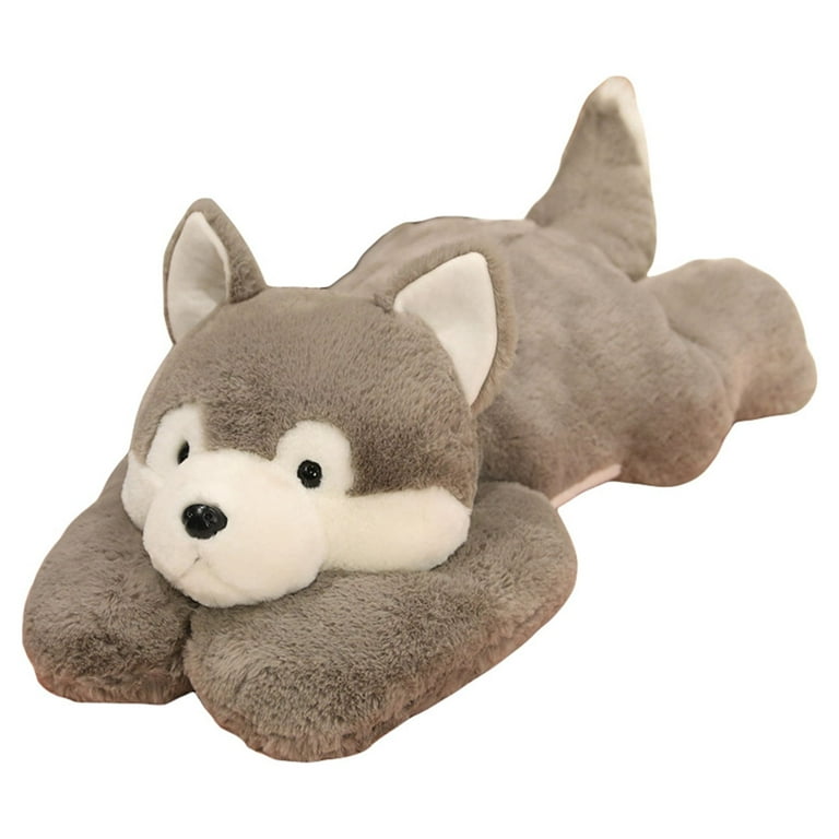 Cute Multi-Animal Plush Throw Pillow Set – Huskies, Pigs, Dinosaurs
