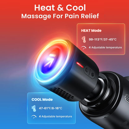 RENPHO Powerful Deep Tissue Massage Gun: Hot & Cold Therapy for Athletes