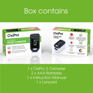 OxiPro OX2 Fingertip Pulse Oximeter – Fast 10‑Second SpO2 Reading