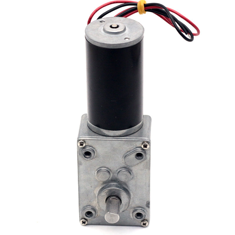 Aslong 5840-31ZY Brushed High Torque DC Worm Gear Reduction Motor 12V 80rpm 1:100 Ratio
