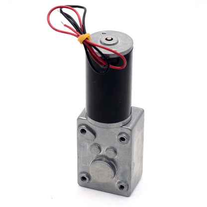 Aslong 5840-31ZY Brushed High Torque DC Worm Gear Reduction Motor 12V 80rpm 1:100 Ratio