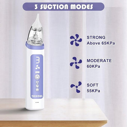 Electric Nasal Aspirator for Children 3 Suction Levels with Music and LED