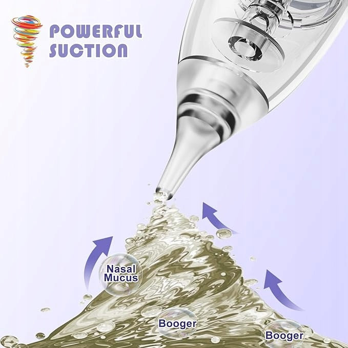 Electric Nasal Aspirator for Children 3 Suction Levels with Music and LED