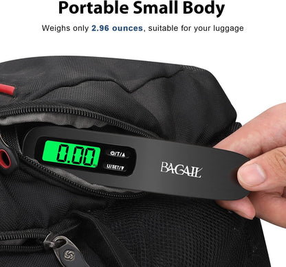 BAGAIL Digital Hanging Luggage Scale 50kg Black