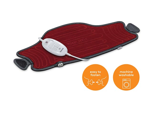 Beurer HK 55 EasyFix Flexible Heating Pad for Back, Stomach, Joints