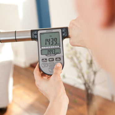 OMRON BF511 Blue Body Composition Monitor Scale for Comprehensive Health Tracking