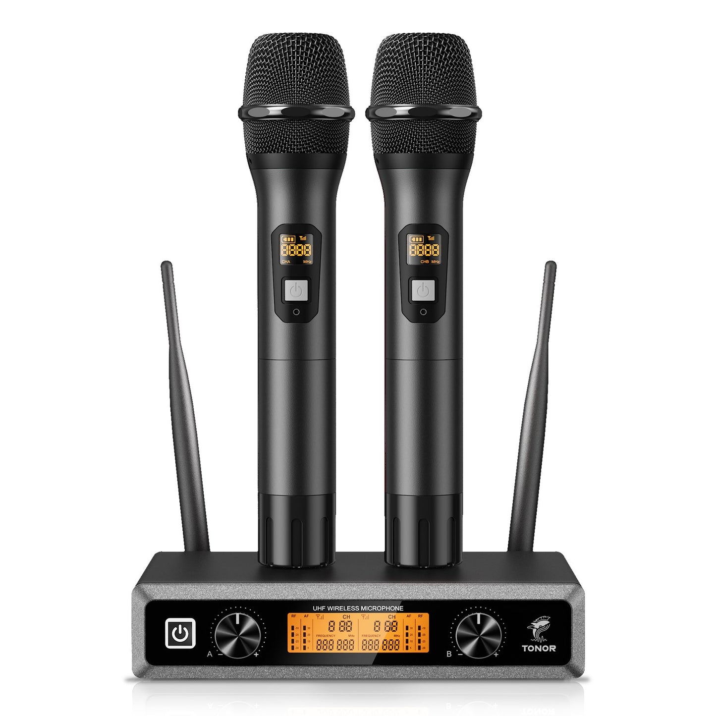 TONOR TW-820 Dual Wireless Microphone – Crystal Clear Sound, 60m Range