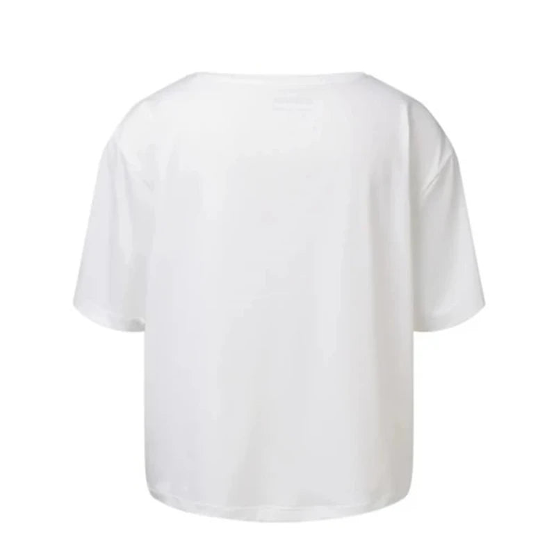 Mistral Women's Striped Short Sleeve Crop Sports T-Shirt