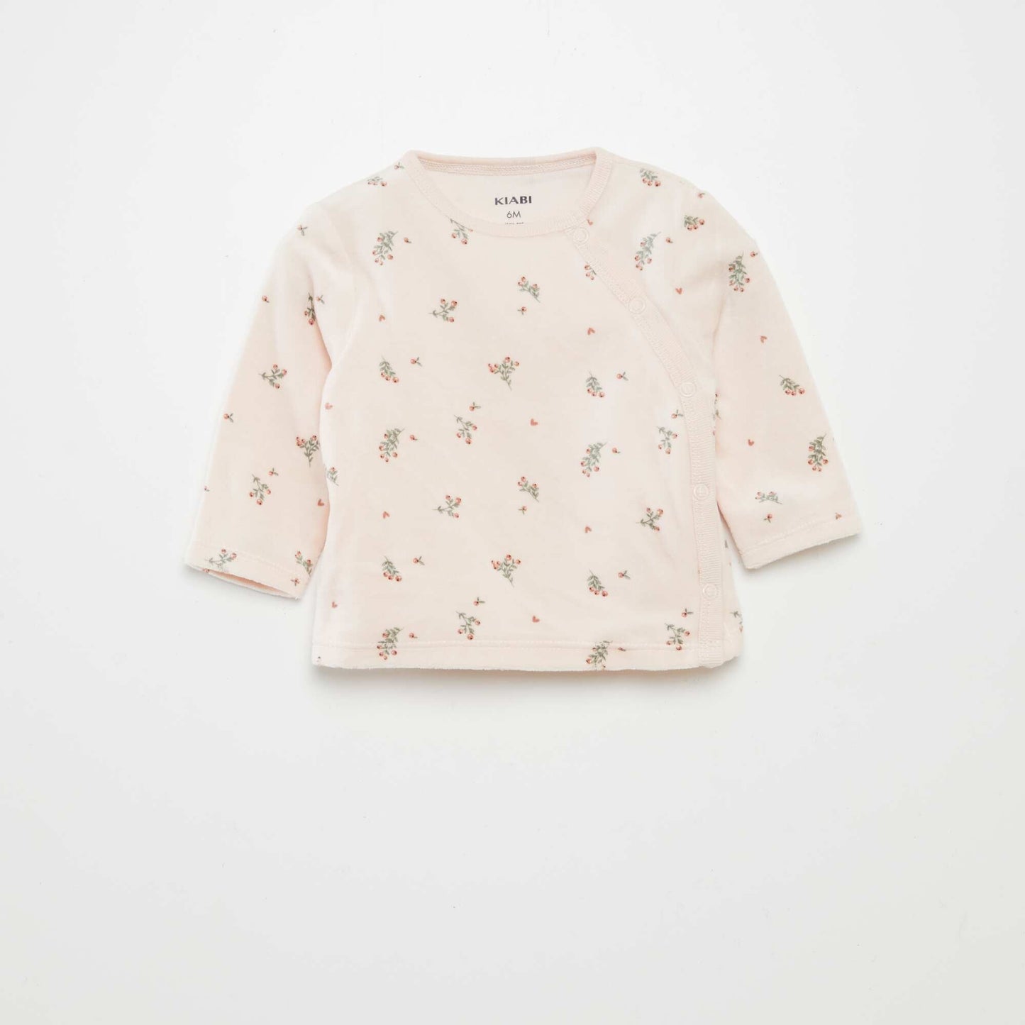 White Velvet Baby Pyjama Set with AO Flow Design