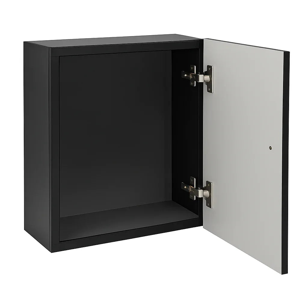 Black Display / Mounting Panel – Square, Gloss Finish - Gomix Brands Outlet