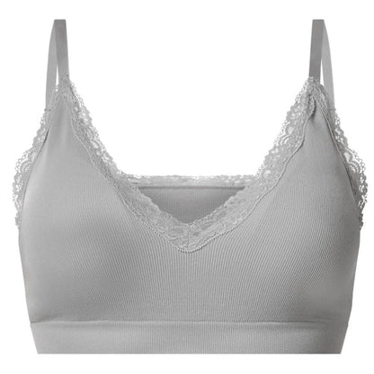 Esmara Women's Seamless Lace Bra Grey M 40/42