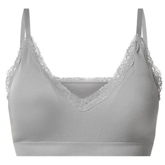 Esmara Women's Seamless Lace Bra Grey M 40/42