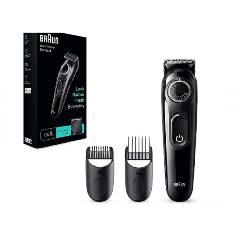 Braun Series 3 Electric Beard Shaver, Ultra-Sharp Blade, 50-Minute Wireless Use