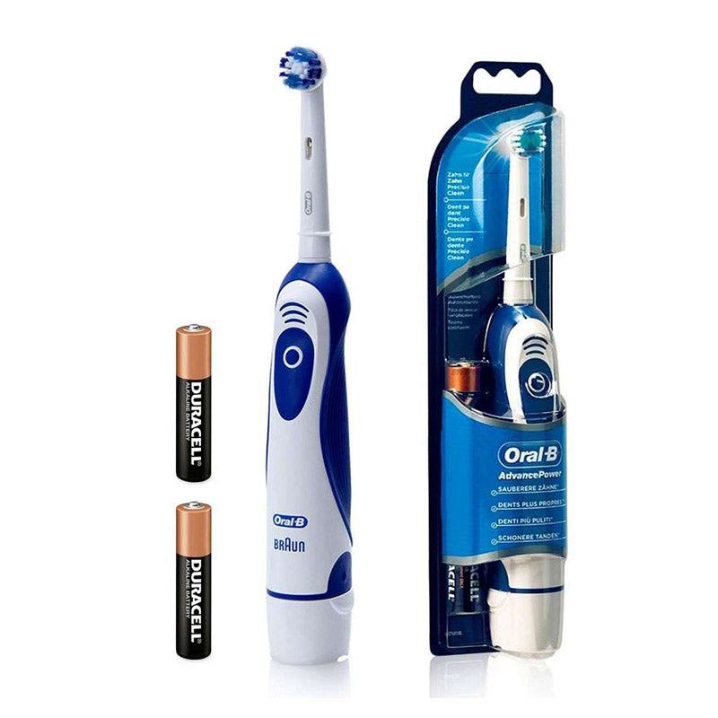 Oral-B Advance Power 400 Battery Powered Toothbrush: Superior Plaque Removal, Healthier Gums