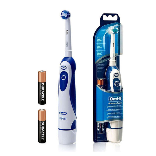 Oral-B Advance Power 400 Battery Powered Toothbrush: Superior Plaque Removal, Healthier Gums