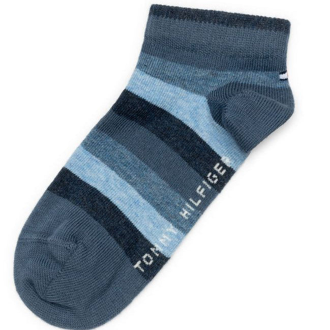 Tommy Hilfiger Kids' Everyday Short Socks - Soft Cotton Blend, Striped Design