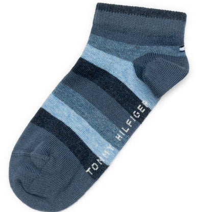 Tommy Hilfiger Kids' Everyday Short Socks - Soft Cotton Blend, Striped Design
