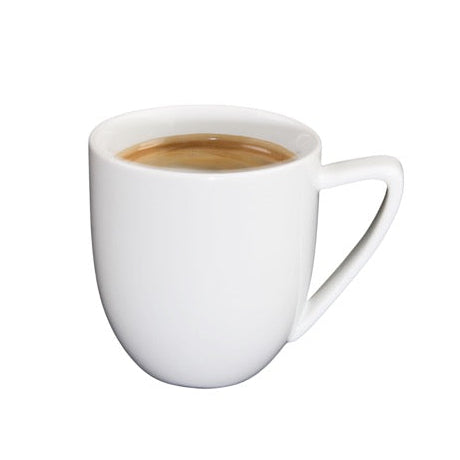 Premium ConForm Porcelain Double Espresso Cup, 5 fl oz, White, Dishwasher Safe