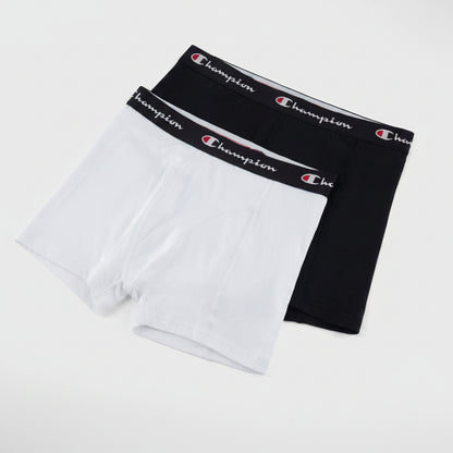 Champion Men's Smooth Seam Boxers 2-Pack White