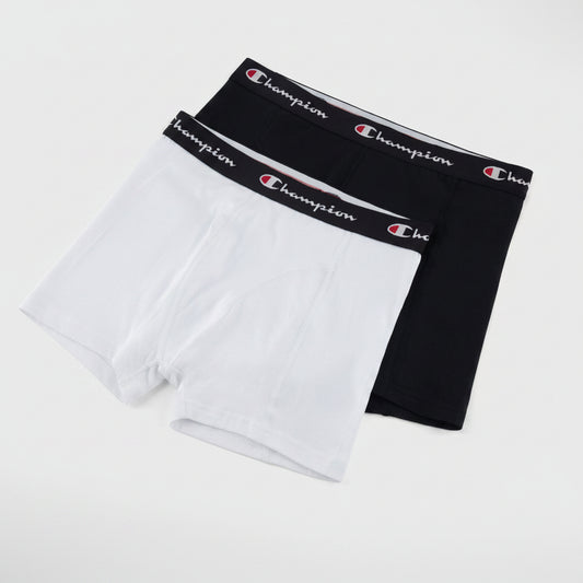Champion Men's Smooth Seam Boxers 2-Pack White