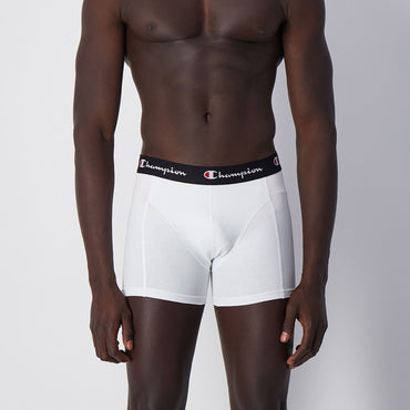 Champion Men's Smooth Seam Boxers 2-Pack White