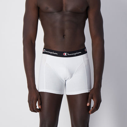 Champion Men's Smooth Seam Boxers 2-Pack White