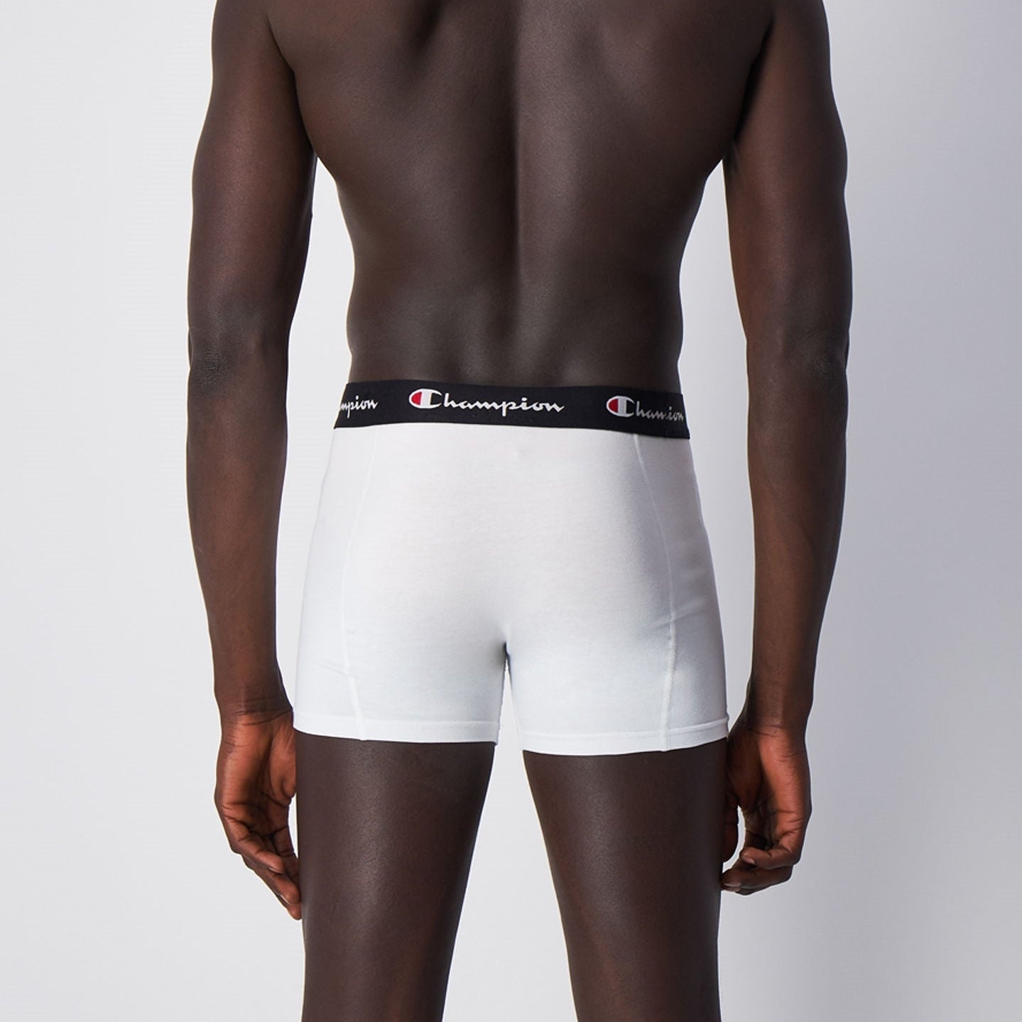 Champion Men's Smooth Seam Boxers 2-Pack White