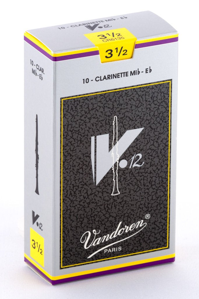Vandoren V12 EB Clarinet Reeds (3.5 Strength) - Box of Ten