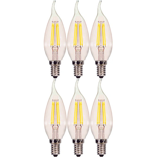 6WClear e14 Candelabra LED Bulb 6units