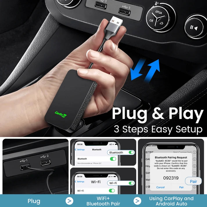 Carlinkit CPC200-2AIR Wireless CarPlay & Android Auto Adapter