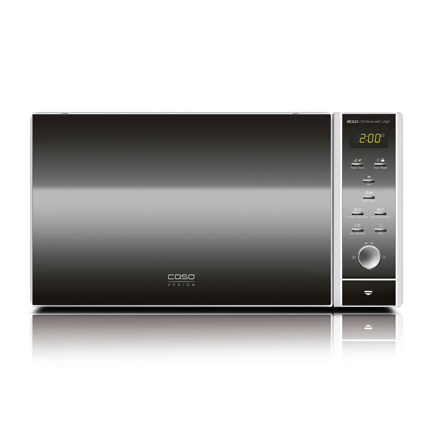 Caso Design MCG25 Ceramic Chef 3-in-1 Microwave: Grill Oven Air Fryer