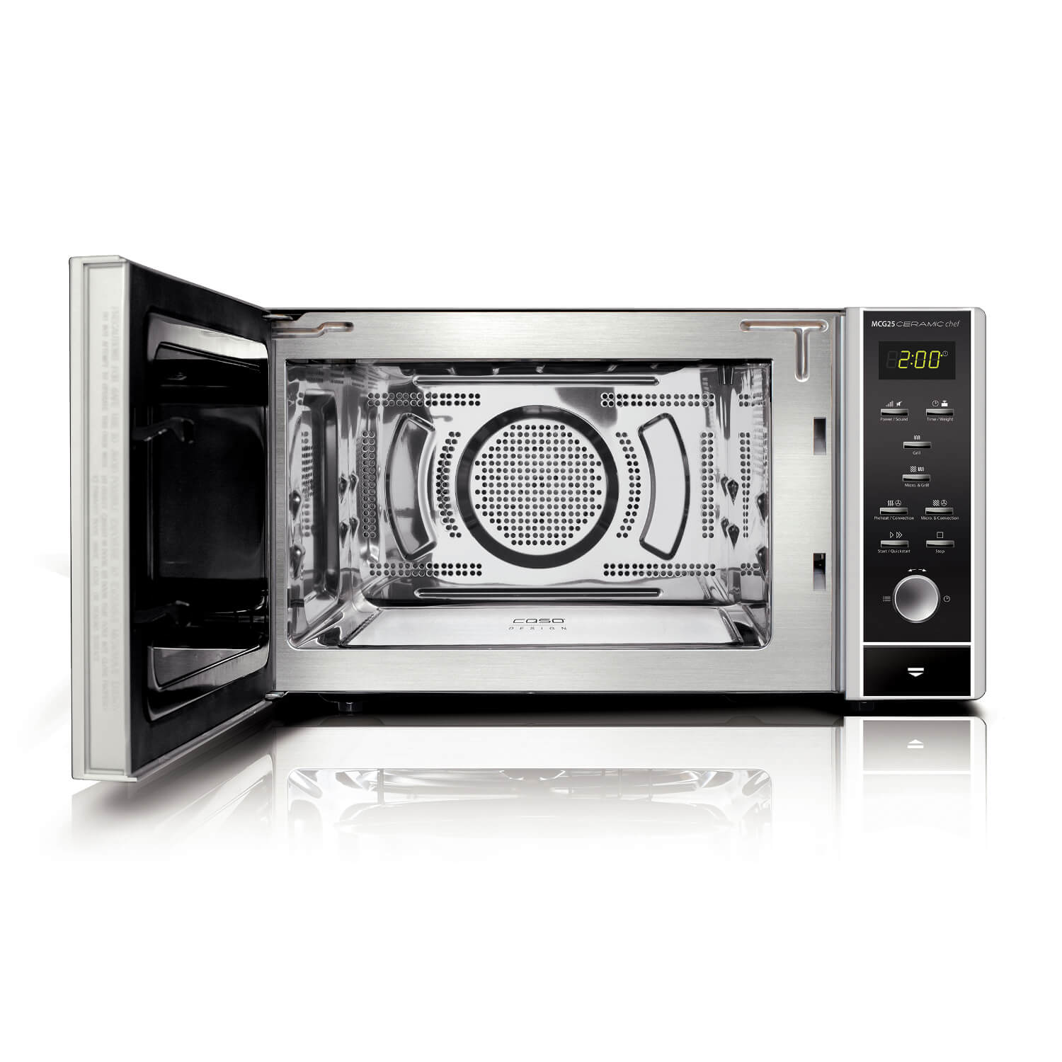 Caso Design MCG25 Ceramic Chef 3-in-1 Microwave: Grill Oven Air Fryer