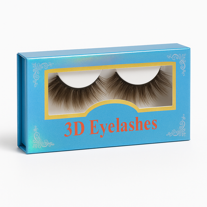 Luxurious 3D False Eyelashes: Reusable PBT Fiber for Stunning, Voluminous Lashes
