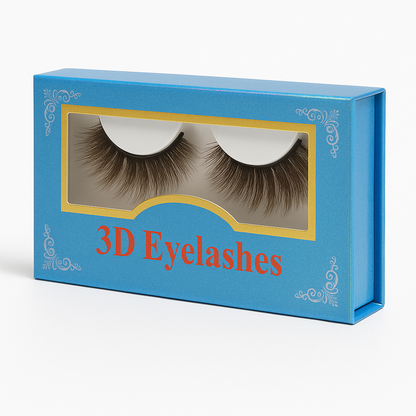 Luxurious 3D False Eyelashes: Reusable PBT Fiber for Stunning, Voluminous Lashes