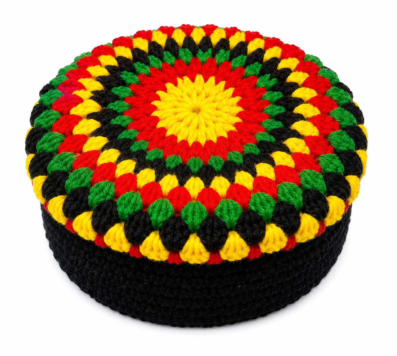 Widmann Multicolor Crochet Rasta Hat